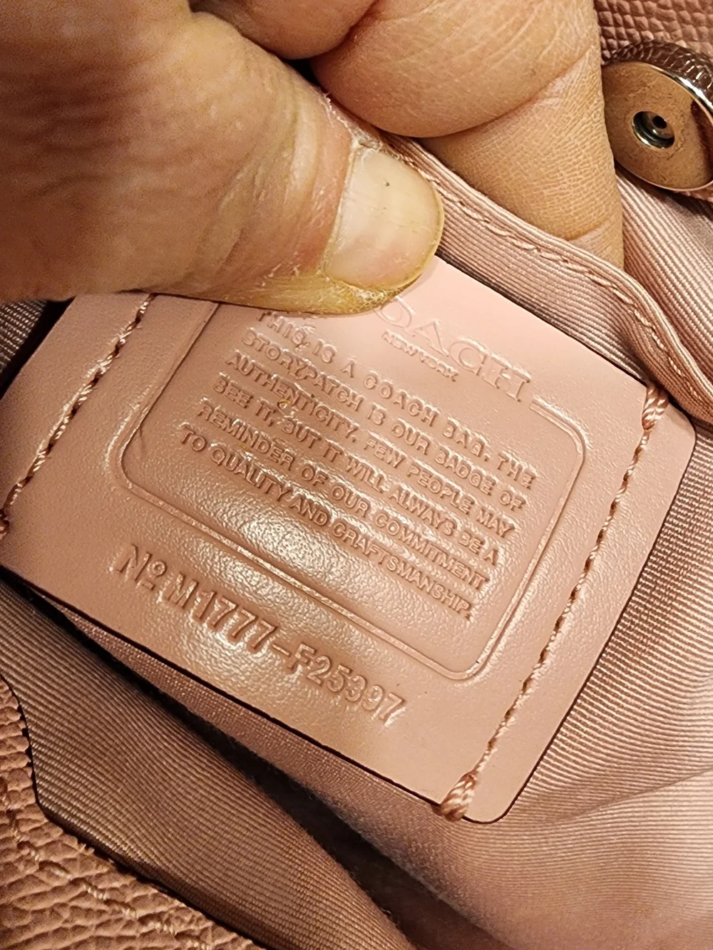 Coach Brooke Carryall Satchel in blush pink crossgrain leather, silver Hardware